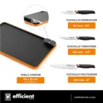 EFFICIENT SET 3 noža i daska za rezanje - Slika 3