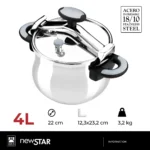 NEW STAR ekspres lonac 4 L - Slika 2