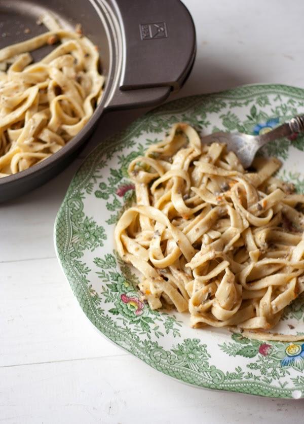 Tagliatelle sa šerijem i umakom od gljiva