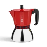 BRA DELUXE INDUCTION moka pot 3 šalice (crveni)