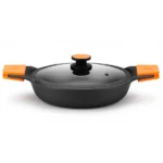 BRA EFFICIENT PLUS plitka posuda sa staklenim poklopcem 36 cm 7,1 l